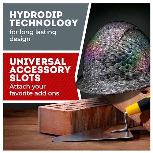 Acerpal Full Brim Hard Hat Vented, Class C, OSHA Construction Work Approved, Premium Carbon Fiber Design, Soft Padded 6 PT Adjustable Ratchet Suspension, Top Pad