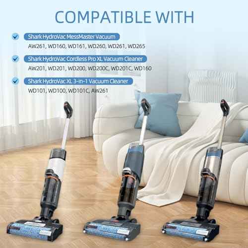 9-Pack Replacement Foam Filters Kit: for Shark WD101 WD201 WD100 WD200 WD160 WD161 AW302 AW201 AW261 AW161 & MessMaster WD261 HydroVac XL 3-in-1 Vacuum Cleaner Part# WDB1, WDB2, WDFF1, WDB1F2, WDFF2