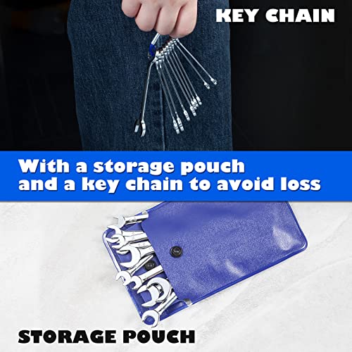 4mm Metric Mini Wrench Set, 10-Piece, High Carbon Steel, Chrome Plated