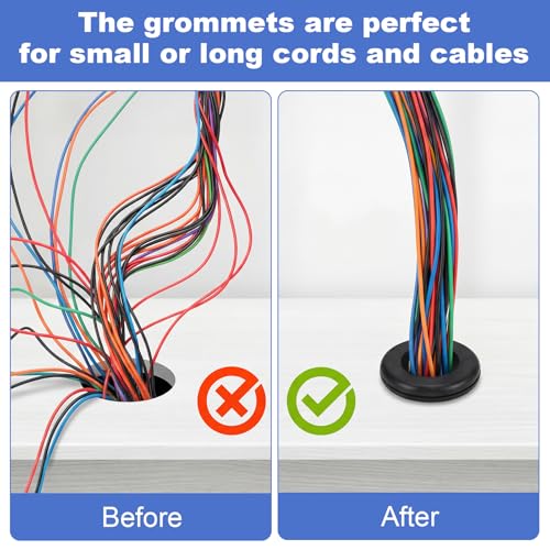 210PCS Rubber Grommet Kit with 9 Sizes for Wiring and Automotive Protection