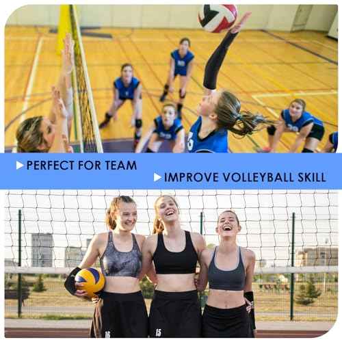 Volleyball Arm Sleeves Passing Hitting Forearm Sleeves with Protection Foam Pads and Thumb Hole,Padded Volleyball Sleeves for Kids Youth Girls 1 Pair Black