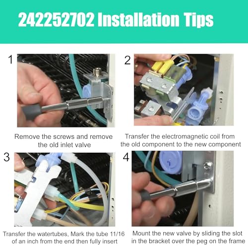242252702 Refrigerator Water Inlet Valve for Frigidaire Kenmore – Yigiao (Variation 242252702)