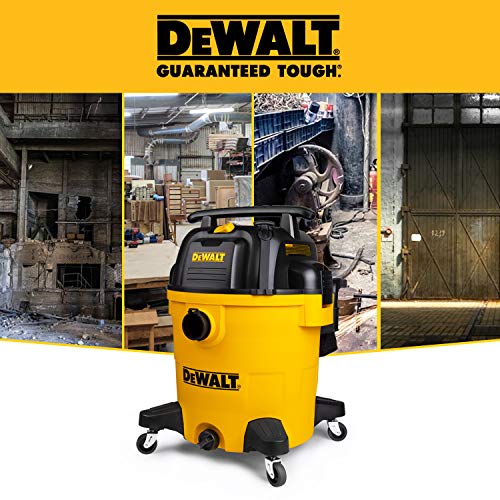 Yellow 12 Gallon DEWALT Wet/Dry Shop Vacuum 5.5 HP with Hose & Accessories