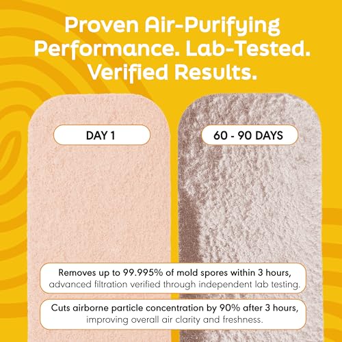 Barnakl Pet Odor & Dander Ceiling Fan Filters 5 Pack - Natural Zeolite Air Purifiers for Pet-Friendly Homes
