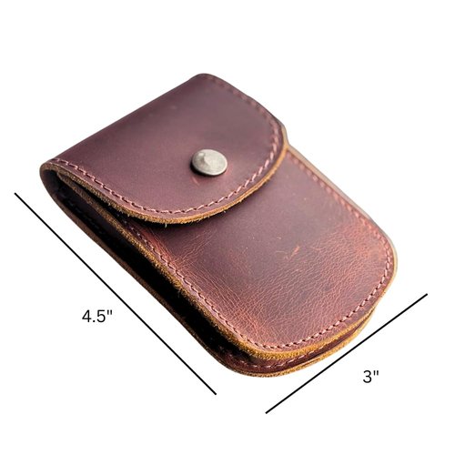 Tolredo Handcrafted Leather Belt Holster for Men – Full-Grain European Cowhide – EDC Pouch for Tools, Lighter, Knife – Rugged Handmade Sheath – Fits Belts up to 2.5 (Midnight Oak)