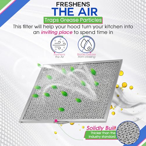 Bagean 11.6x11.2” Charcoal Grease Filter Combo for Nutone/Broan Range Hood (2-Pack) S99010317