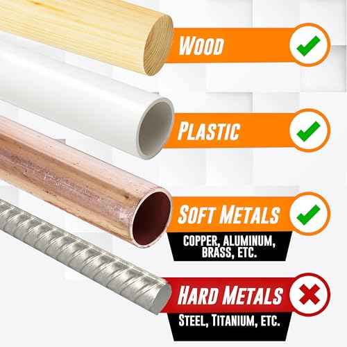 Mutt Tools Premium 6-1/2 inch Coping Saw Blades for Woodworking - Professional Grade Carbon Steel Replacement Blades - 16 Pack Set - Precision Cutting for DIY Projects