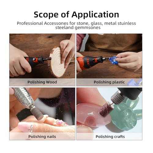 Sanding Accessories Set for Rotary Tools, 60Pcs 120# Grit Small Sanding Sleeves, 3Pcs 1/8" Sanding Drums, and 1 Wrench, Perfect for Woodworking, DIY Crafts