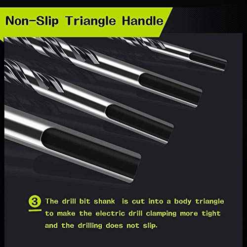 6PCS Ceramic Tile Drill Bits, Mgtgbao Masonry Drill Bits Set for Glass, Brick, Tile, Concrete, Plastic and Wood Tungsten Carbide Tip for Wall Mirror and Ceramic Tile with Size (6mm-12mm).