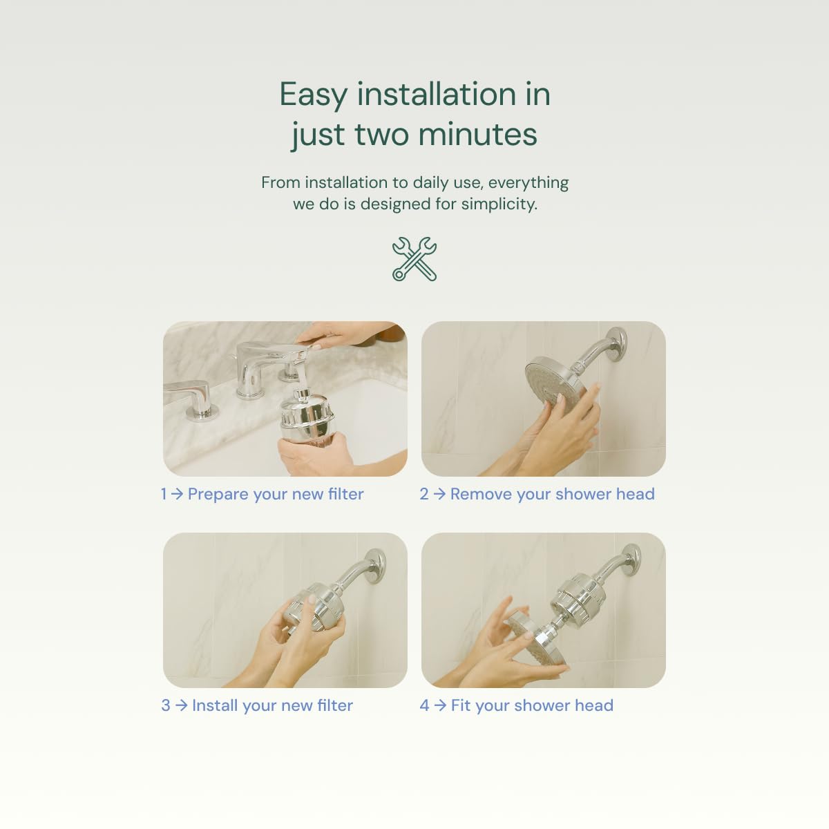 Aquabliss High Output Revitalizing Shower Filter - Reduces Dry Itchy Skin, Dandruff, Eczema, and Dramatically Improves The Condition of Your Skin, Hair and Nails - Brushed Nickel (SF100-BN)