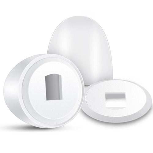 Blulu 32 Universal Toilet Bolt Caps Plastic Round Push On Toilet Bowl Covers with Extra Washers, 1.45 Inch Height