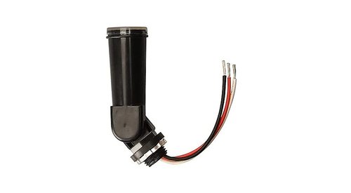 Woods 59413 59413WD Outdoor Conduit Lighting Control With Photocell and Swivel Mount (Hardwired; Black); 1 Count (Pack of 1)
