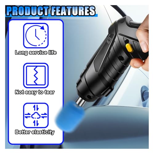 16PCS Mini Buffing Polishing Pads Kit, Yellow Sponge Detail Polisher Pads for Rotary Tools & Tight Areas, Wheel Hub Cleaning Tool, Compatible with Glass, Stainless Steel, Plastic, Ceramic