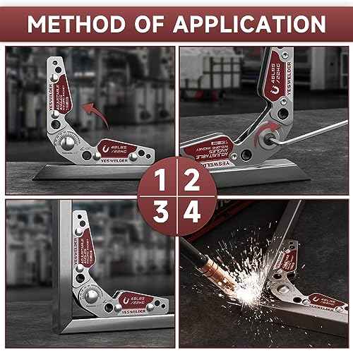 YESWELDER Adjustable Angle Welding Magnet 20-200¡Æ Magnetic Welding Holder of 48LBs Holding Power Welding Accessory