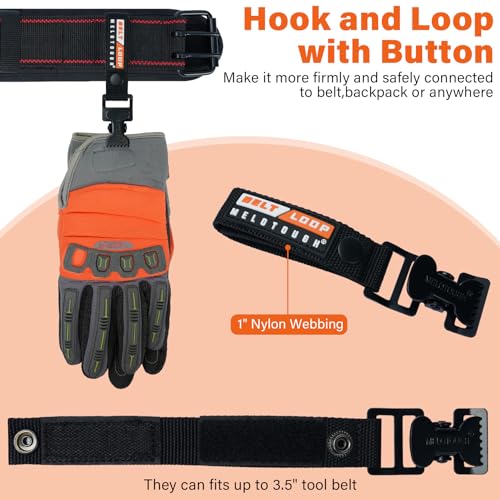 MELOTOUGH Work Glove Holder Glove Strap Quick Leash With Alligator Clip¡¦