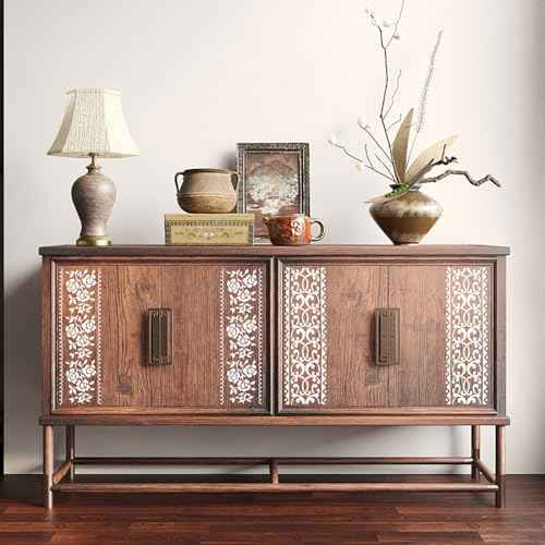 12 PCS Retro Border Stencils for Painting Plastic Reusable Stencils for Crafts Wood Furniture Wall Table Chair Cabinet Canvas Floor and Other DIY Crafts