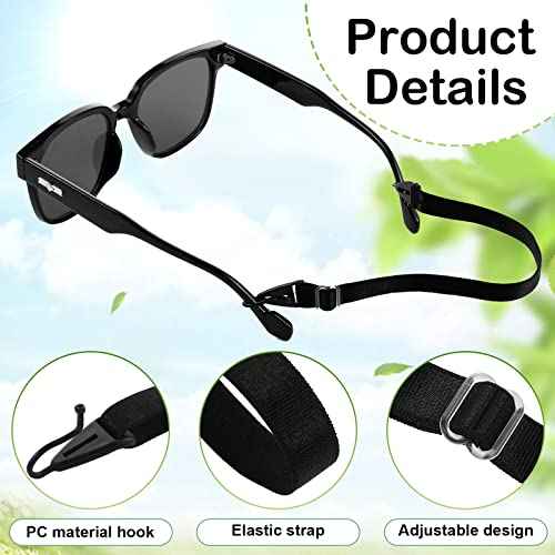 Oudain 6 Pack Kids Glasses Strap Adjustable Sunglasses Lanyard Eyeglass Holder Strap Around Neck Eyeglass Band for Sports(Simple Color)