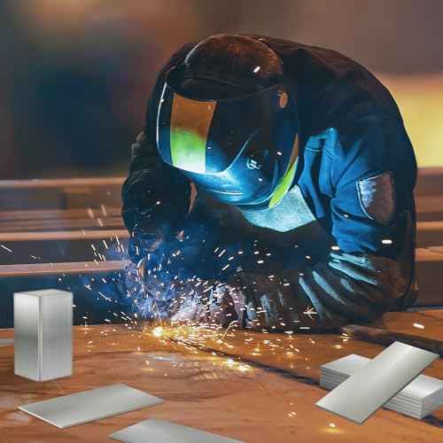 Coopay 32 Pack 6061 T6 Aluminum Sheet Welding Kit 1/8¡± Thick 2¡± x 4¡± Welding Coupons DIY Weld Practice Kits Beginners for Mig Tig Stick MMA Arc Gas and Brazing Heat Treatable Corrosion Resistant