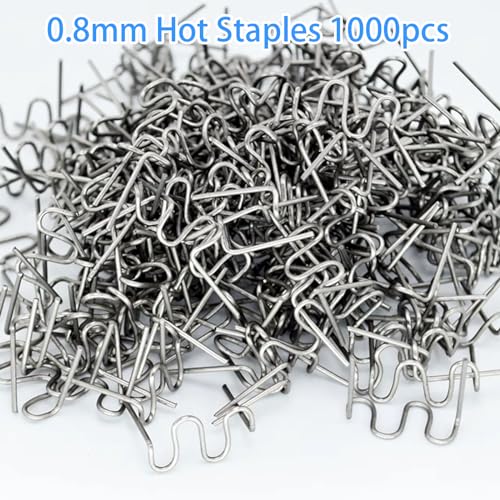1000pcs 0.8mm Wave Plastic Welding Staples for Car Bumper & Crack Repair - Fgo-togo