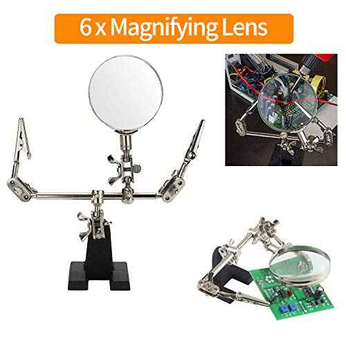 Makeronics Soldering Starter Kit for Electrical | 0.14 lb/62g 0.8mm Solder Wire Rosin Core Sn99 Ag0.3 Cu0.7 | Iron Tip Cleaner with 3 Brass Ball | Helping Hands Aid