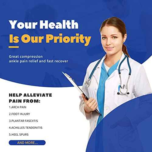 JIUFENTIAN Copper Ankle Brace Adjustable Compression Sleeve (Pair)-Ankle Support Heel Brace for Achilles Tendonitis, Plantar Fasciitis-Eases Swelling and Sprained Ankle(Large)