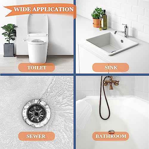 8 Pack 25inch Drain Snake Clog Remover, Drain Hair Remover, Sink Snake Drain Auger Cleaner Tool For Bath Tub, Toilet, Kitchen Sink, Sewer