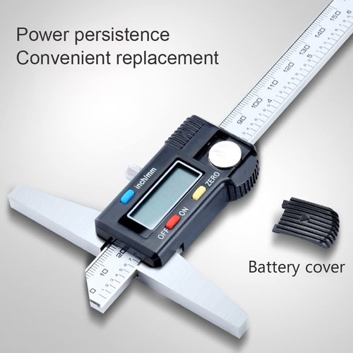 Oudtinx Digital Depth Caliper Electronic Depth Gauge Caliper Depth Rule (200mm(Normal))