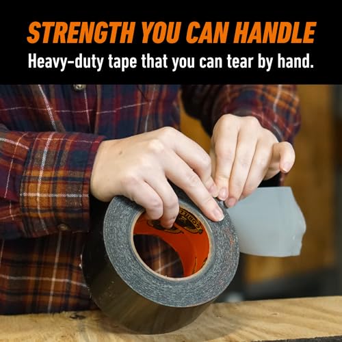 Gorilla Heavy Duty Black Duct Tape 2.88" x 25 yd - 1 Pack