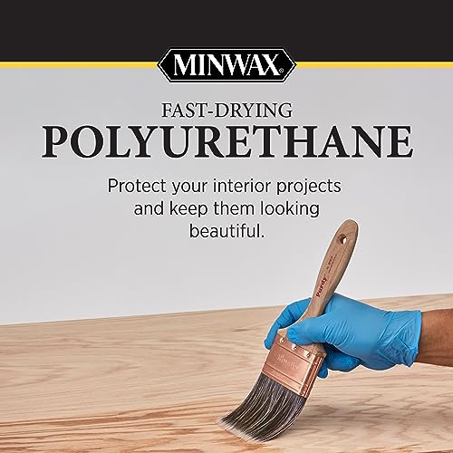 Minwax Fast Drying Polyurethane Spray - Clear Satin Wood Finish, 11.5 oz, Variation 1