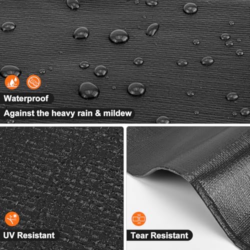 8 Mil Black Heavy Duty Waterproof Tarp 10x20 Feet – Patiobay Heavy-Duty Polyethylene Cover