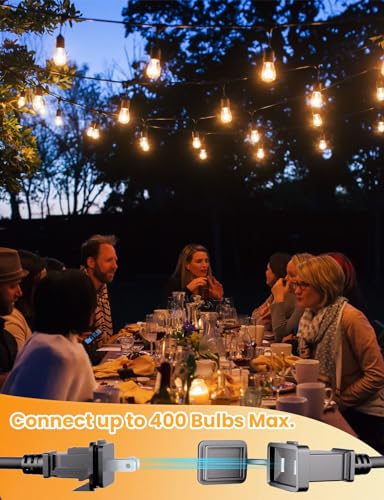 Svater 105 FT Outdoor Waterproof String Lights with Shatterproof Bulbs ETL Certified