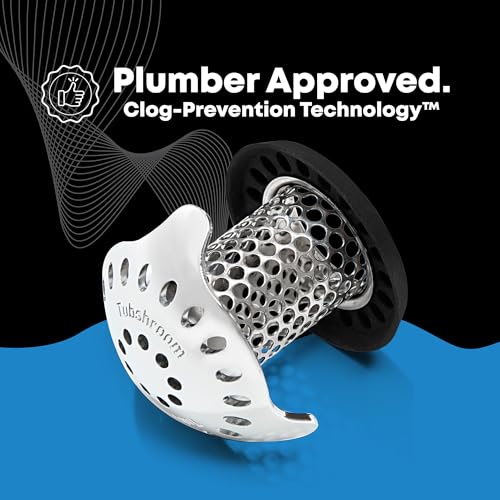 Stainless Combo TubShroom Ultra Drain Hair Catcher & Strainer for Bathtubs