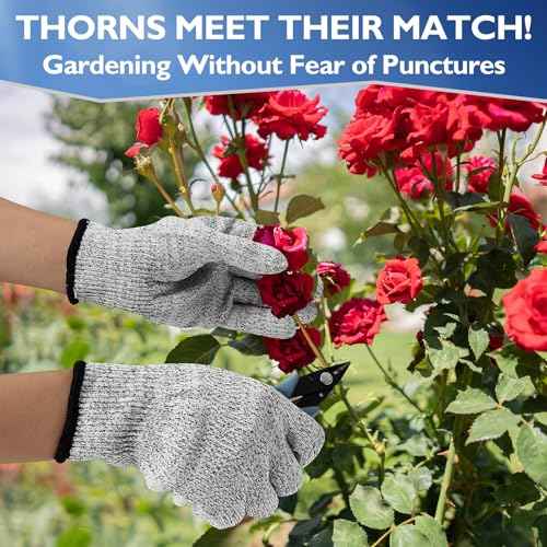 Cut Resistant Gloves, Level 5 Protection, Food Grade Safety Gloves for Mandolin Slicing, Multiple Sizes