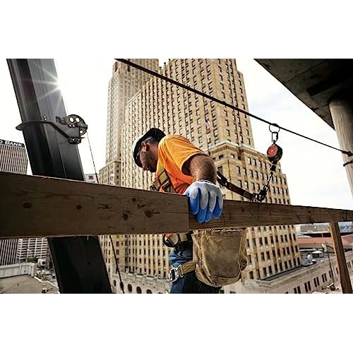 SHOWA Atlas 300 Natural Latex Palm Coated General Purpose Work Glove with Poly/Cotton Liner, 10-Gauge, Blue, Large (1 Pair)