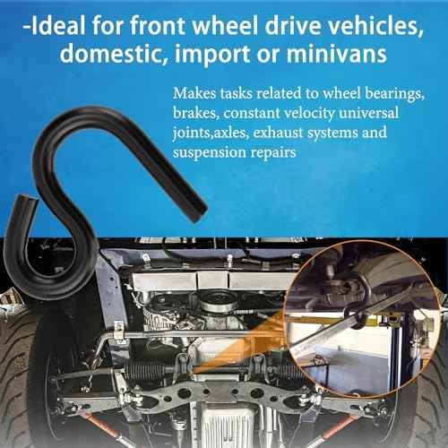 6007 Lower Control Arm Prying Tool, Designed for 7/8 Inches Diameter Pry Bar, Specialty Bushing Tool Ideal for Front-Wheel Drive Vehicles, Imports, and Minivans (1 Pack)