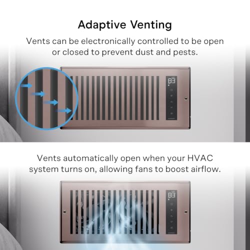 AC Infinity AIRTAP T4 Bronze Register Booster Fan for 4x10 HVAC Openings