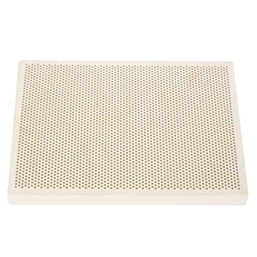 HEITIGN Ceramic Soldering Board, 18x11x2cm, Honeycomb Pattern, Jewelry Heating, Paint Printing Drying Tool Plate