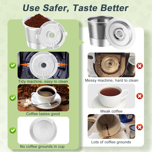 NESSUS Reusable K-Cup for Keurig 1.0, 2-Pack (No BPA) – 2-Pack Variation