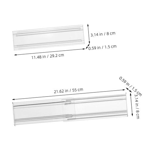 HOMSFOU 4pcs Expandable Drawer Dividers Retractable Drawer Partition for Organizing Clothing Underwear Socks Sturdy Plastic for Home Dorm