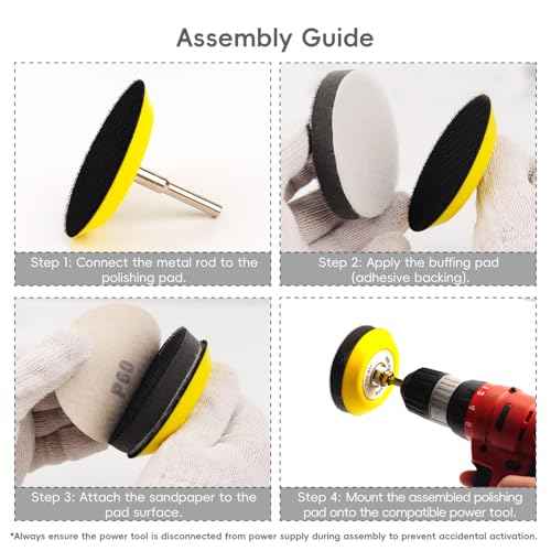 57pcs Polishing and Sanding Kit for Headlight Restoration 3 Inch Sanding Discs with 7 Grit Sandpapers (60 to 3000) for Automotive, Wood, Metal & DIY Projects