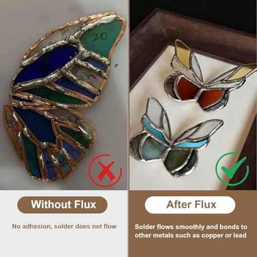 Liquid Flux Soldering 100ml - Stained Glass Flux for Soldering Work, Glass Repair and More - Stain Glass Tools and Supplies - Waterbased Liquid Zinc Flux for Stained Glass