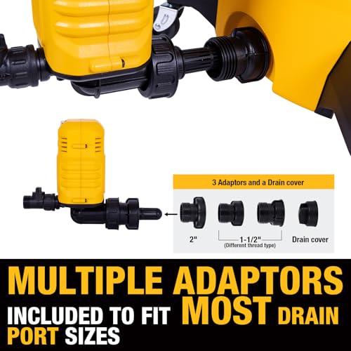 DEWALT Wet Dry Vacuum Pump Accessory 11 Gal/Min Flow 60 ft Lift for Water Drainage