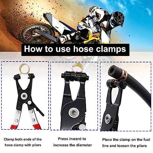 Tnisesm 70 Pcs 6-16mm Spring Hose Clamp Assortment kits, Silicone Vacuum Hose Action Pipe Clamp Low Pressure Air Clip Clamp for Hose Clamps(6mm, 9mm, 10mm, 11mm, 12mm, 14mm, 16mm) TN-23