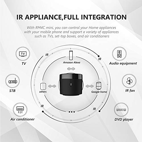 BroadLink RM4 Mini IR Universal Remote Control Wi-Fi Smart Hub for TV, Air Conditioner, STB