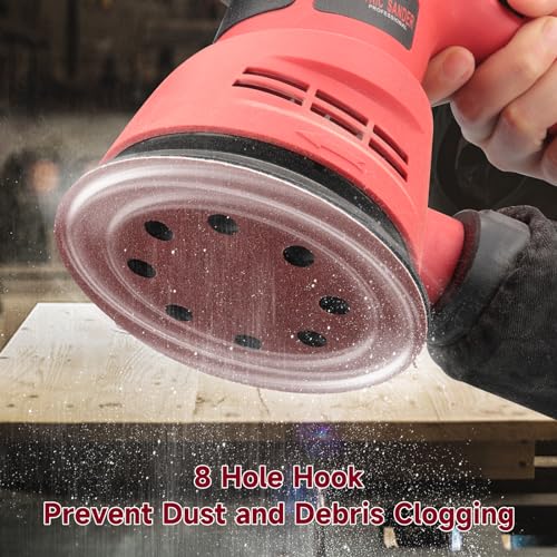 Potuinom 165 pcs Sanding Discs Set 5 Inch Aluminum Oxide Grit Mix for Orbital Sander