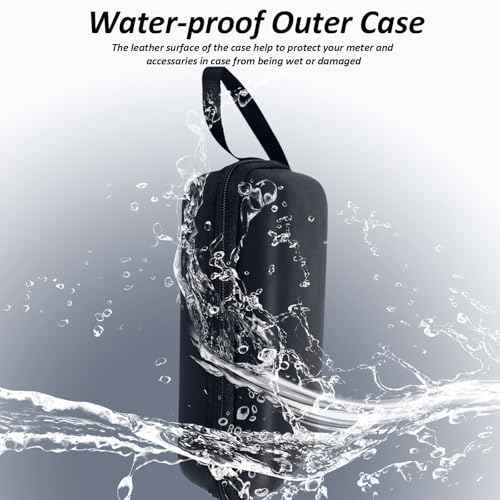 Xin Tester Waterproof EVA Protective Hard Tool Case, 6.5x3.4x1.8 Inches Universal for Multimeter Digital Current Clamp Voltage Tester Electronic Meter 1Pcs Carrying Box Only- Small