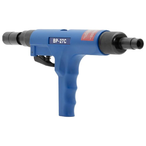 BluePoint Fasteners .27 Caliber Strip Semi-Automatic Feeding Low-Velocity Powder Actuated Ceiling Tool – Model BP-27C. Efficient and precise fastening for overhead applications.