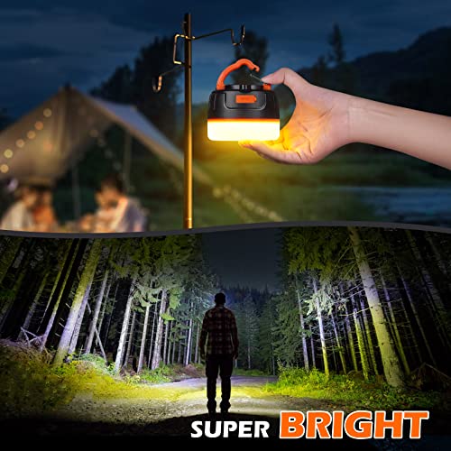 Yonktoo Rechargeable Tent Light Orange 1000LM Camping Lantern with 6400mAh Battery