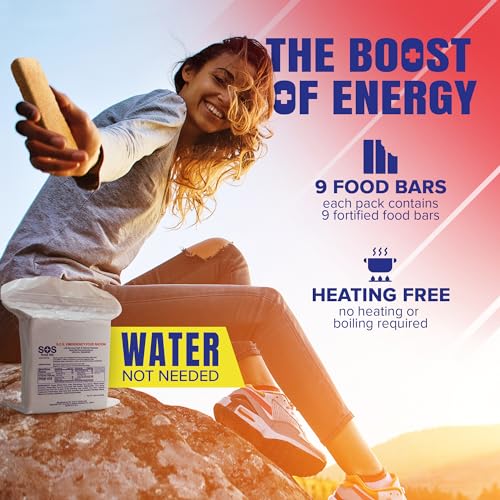 SOS Emergency Food Rations 3600 Calorie 3-Day Survival Food Bar Pack of 1