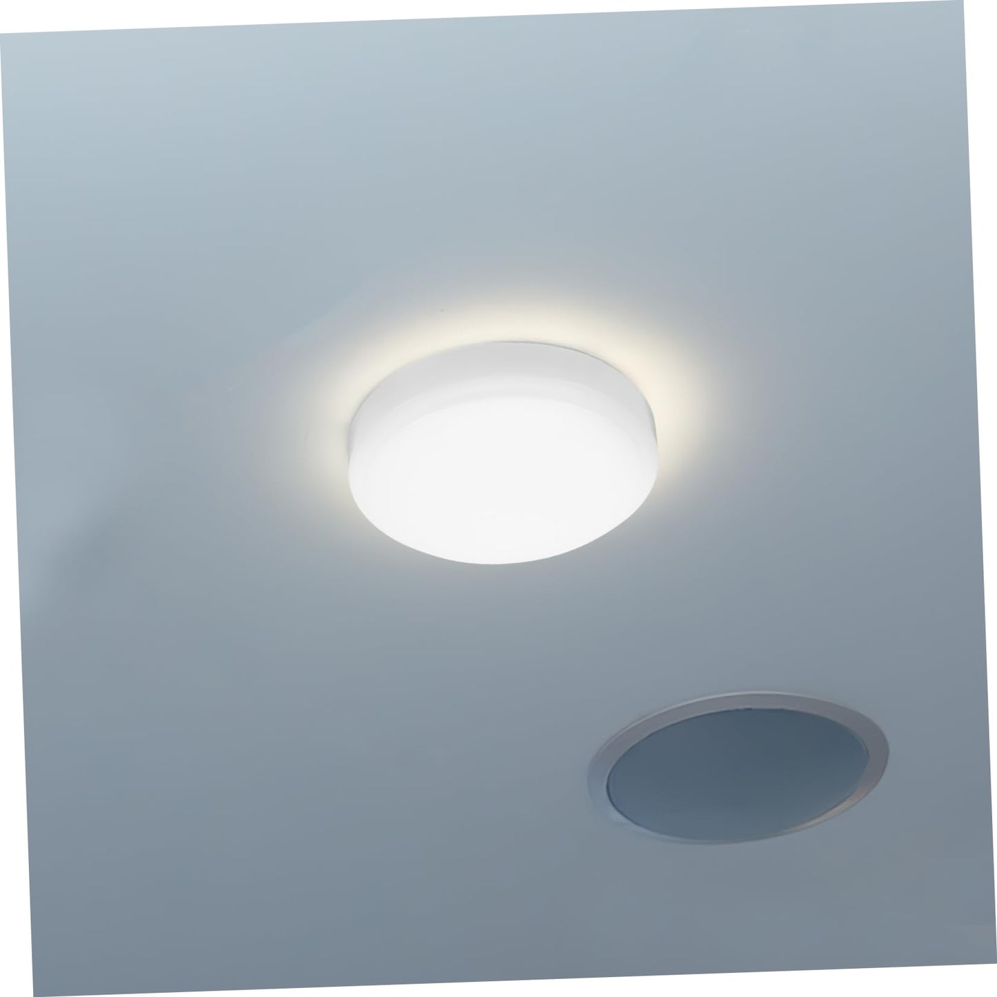 KONTONTY Flush Mount Plastic Lampshade Replacement for Ceiling Light Fixtures Decorative Dome Cover for Kitchen Bathroom Bedroom Elegant Design